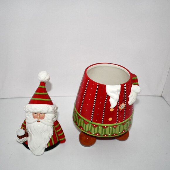 Patience Brewster Dash Away Santa Cookie Jar #: 08-41085NIB - Picture 5 of 9